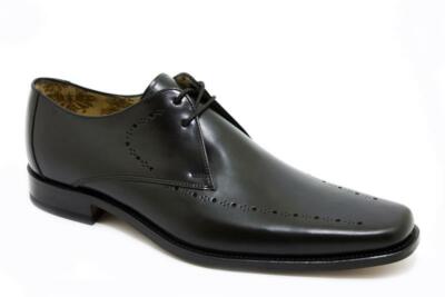 Loake Rahmengenähte Premium Herrenschuhe 2 Eye Shoe Quinn Black