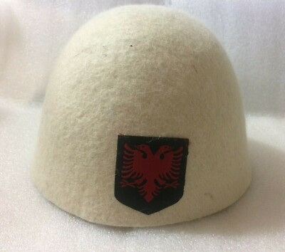 NEW ALBANIA KOSOVA HAT CAP QELESHE PLIS-HANDMADE-TRADITIONAL FOLK WOOL HAT-CUTE