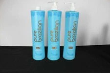 Pure Brazilian Original Reconstructor, Anti Residue Shampoo, Masque 34 oz