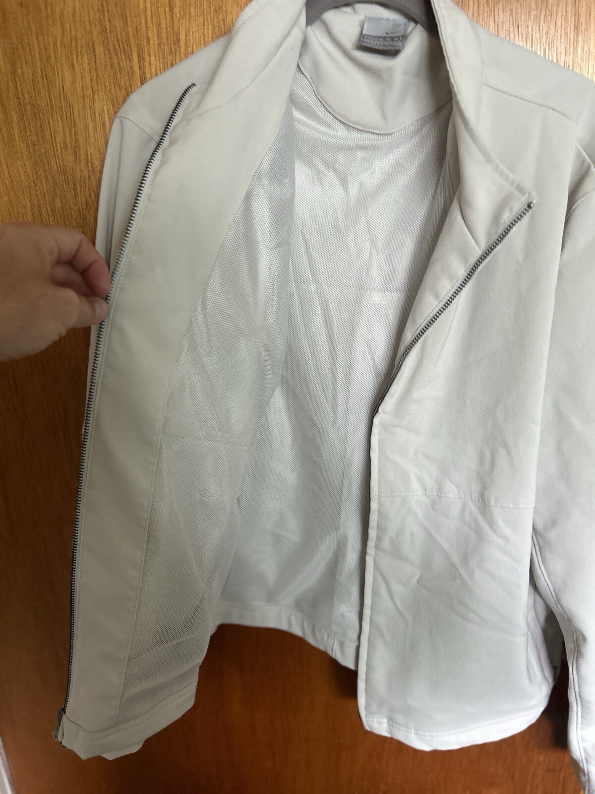 Nike Jacket Activewear Performance Off White Crea… - image 13