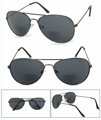 Inner Bifocal Pilots Sunglasses Sport Sun Reader Reading Glasses UV400