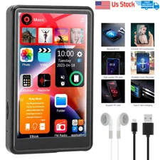 Support 256GB 4" Bluetooth MP4/MP3 Lossless Music Player FM Radio Recorder