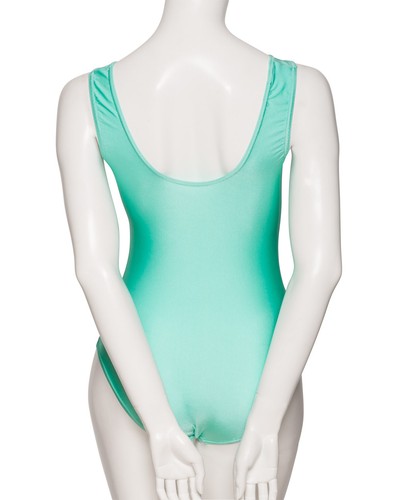 Mädchen Tanz Gymnastik ärmellos glänzend Lycra Ruche Trikot alle Farben KDC006 - Bild 114 von 125