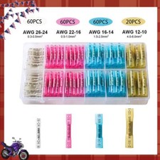 200PCS Waterproof Heat Shrink But Connectors Electrical Wire Marine 22-10AWG