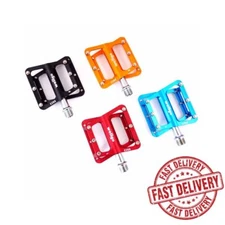 Wellgo C266 Mountain Bike Flat/Platform Pedal - Black/Blue/Red/Orange(Gold)