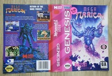 AUTHENTIC COVER SLEEVE - NO MANUAL - NO GAME - MEGA TURRICAN - SEGA GENESIS