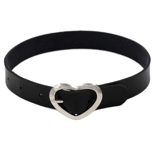 Collana girocollo uomo donna punk gotico pelle nera punta rivetto o ring collare - Foto 41 di 49