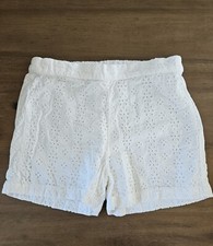 Beebay White Eyelet Girls Shorts Size 5