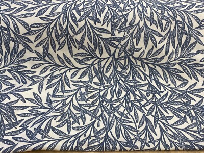 William Morris Willow 100% Baumwolle Indigo Gardinenstoff Meterware (A2)