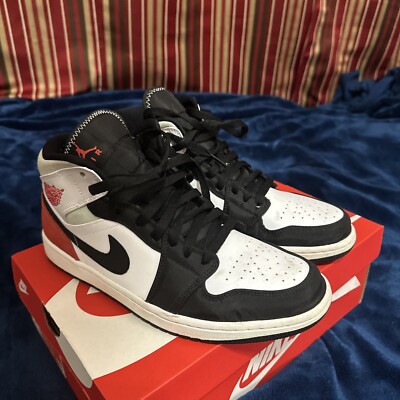 Size 10 - Air Jordan 1 SE Mid Red Black Toe Union Black Toe Style