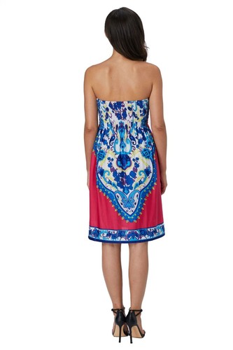Damas Mini Boob Tubo Top Vestido Tubo Talla 10 12 14 16 Verano Playa Fiesta - Imagen 22 de 26