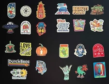 24 Different Dutch Bros. Coffee Stickers Rad Dad Team Dutch Pickle Jar Zombie