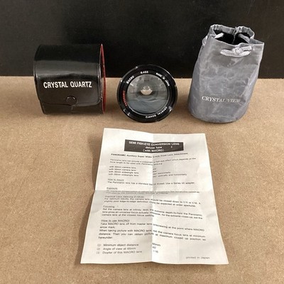 Crystal Quartz Super Wide Angle AF Video Lens With Macro 0.42X With Leather Case