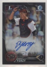 2016 Bowman Draft Chrome Pick Black Refractor 15/75 Andy Yerzy #CDA-AY Auto 0f8