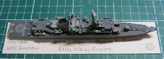 HMS Amazon 1970 80s RN Frigate by Skytrex Scale 1/600 1/1250 Ship Model