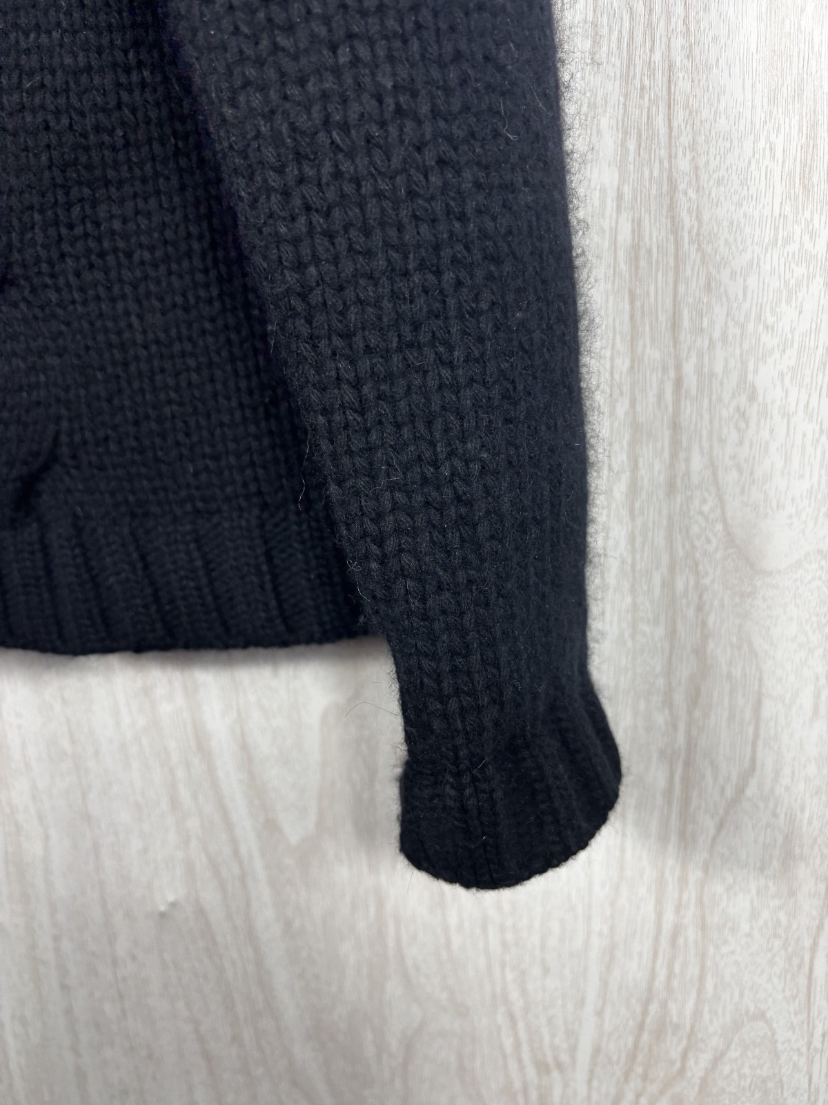 PENDLETON L Black Lambswool Knit Pullover Cardiga… - image 3