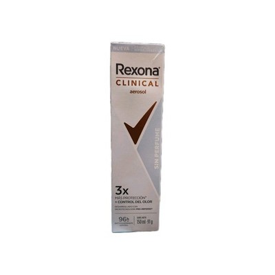 Rexona clinical antiperspirant sin perfume 96h 150ml