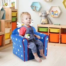 Kids Sofa Kids Armrest Upholstered Chair Cute Pattern Armchair
