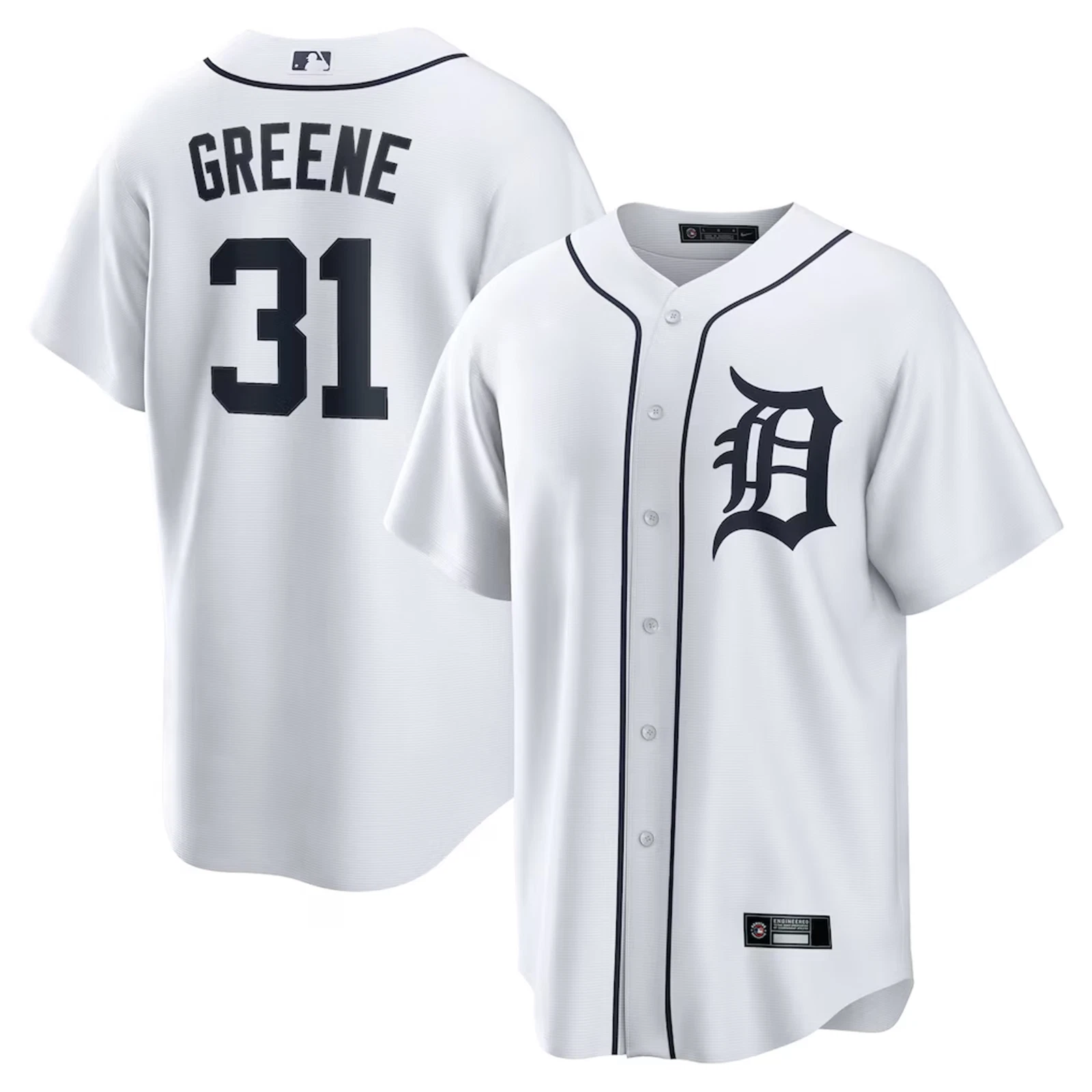 Men's/Youth Tigers White Replica Player Jersey