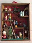 Santa’s Toy Shop Christmas Diorama Shadow Music Box "It's a Small World" Working — photo 1