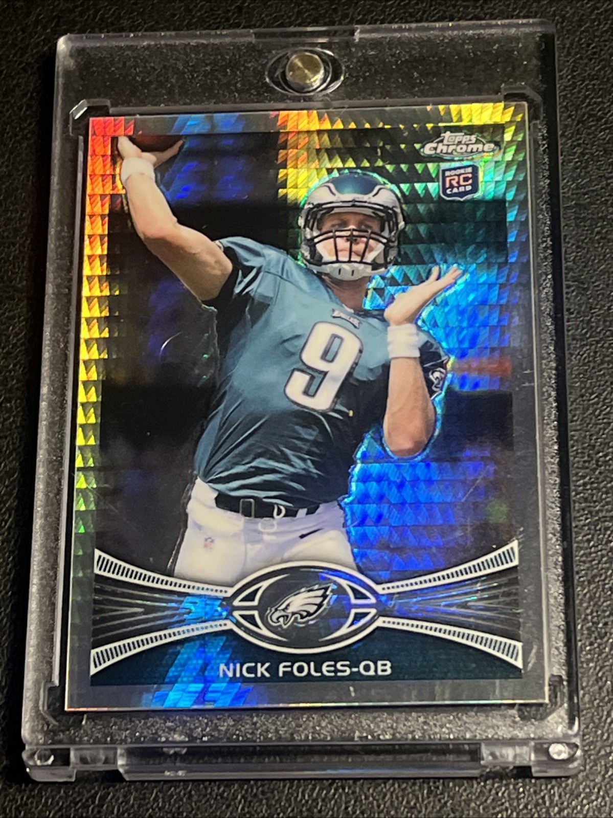 2012 Topps Chrome Nick Foles Prism Refractor Rookie RC #027/216 🔥 #153 Eagles