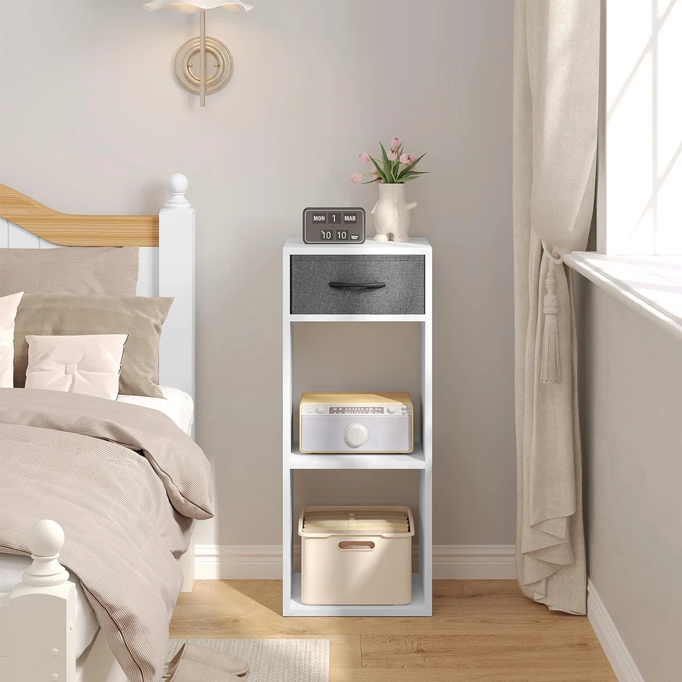 WOLTU Libreria da Terra Unità di Stoccaggio a Cubo a 3 Livelli con Cassetto - Immagine 4 di 4