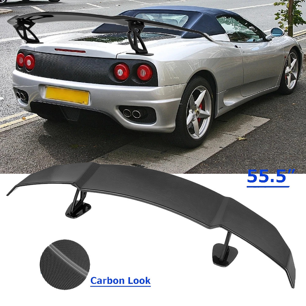 Rear Trunk GT Wing Racing Spoiler Carbon Lip For Ferrari 360 Modena