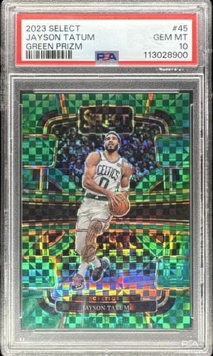 2023 Select Green Jayson Tatum Green #/5 Celtics PSA 10 SSP