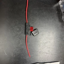 Wire 8 AWG Waterproof In-line Fuse Holder & 2 Pcs Red 50Amp MAXI Blade Fuses Kit