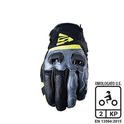 GLOVES FIVE SF2 GRIGIO/FLUO GIALLO TAGLIA S 81280S#1