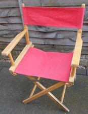Silla Directores Marco de Madera Rojo y C…