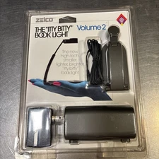 Zelco The Itty Bitty Book Light Volume 2 Battery w/Power Cord & Case NEW Sealed
