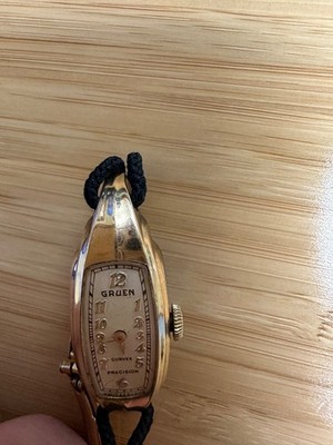 Gruen Curvex Precision 10k filled ladies watch antique RARE