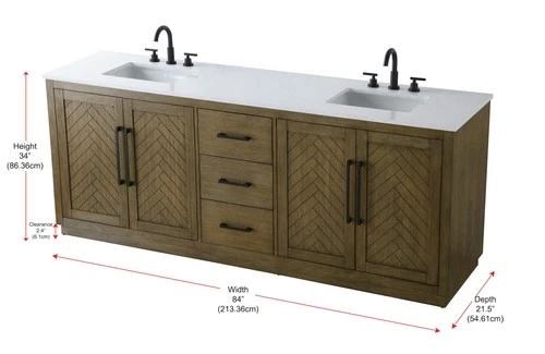 Elegant Lighting VF29084D Chase 84" - White - Picture 12 of 12