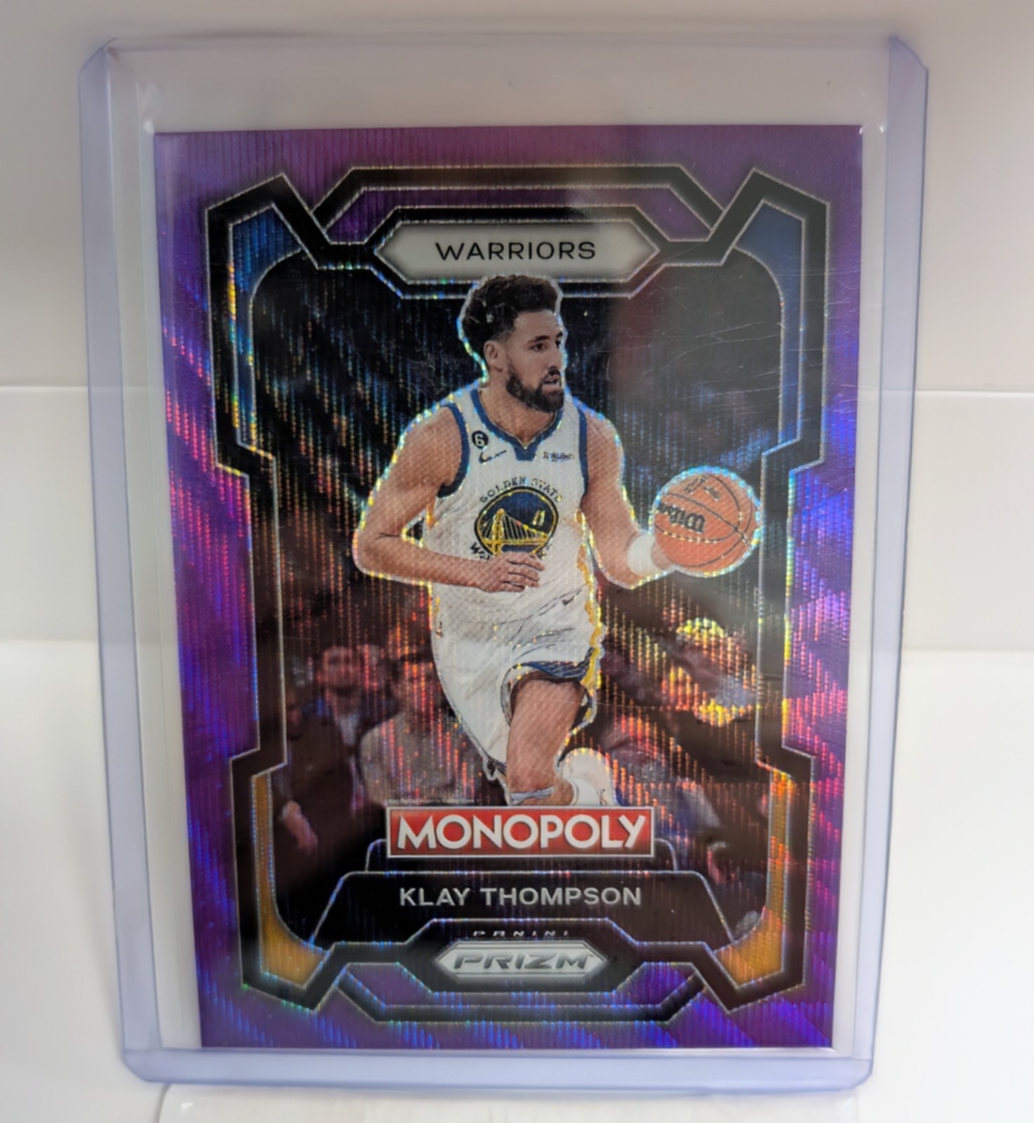 2023-24 Panini Prizm Monopoly - Klay Thompson #29 Purple Wave Prizm