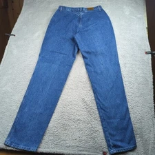 Vintage Rocky Mountain Rockies Jeans Womens 15/16 Blue Bare Back Cowgirl Denim