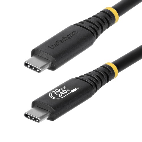 Startech  2M 6.6Ft Usb4 Cable 20Gbps Usb-If Certified Usb-C Cable 240W Pd Epr 4K