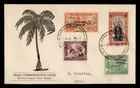 DR WHO 1946 NEW ZEALAND FDC USED IN WESTERN SAMOA OVPT PEACE COMBO M71520