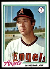 1978 Topps #429 Mike Barlow Rookie California Angels RC Card. rookie card picture