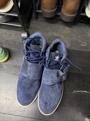 Adidas Tubular Invader Men High 11. Navy Blue Suede Shoes Basketball Fair