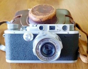 Vintage Tower Type-3 Nicca Camera w/Super Rokkor f2.8 Chiyoko 45mm Lens & Case