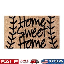 Coir Door Mat Set Non-Slip Outdoor Welcome Mat Heavy Duty Durable Entryway Rug