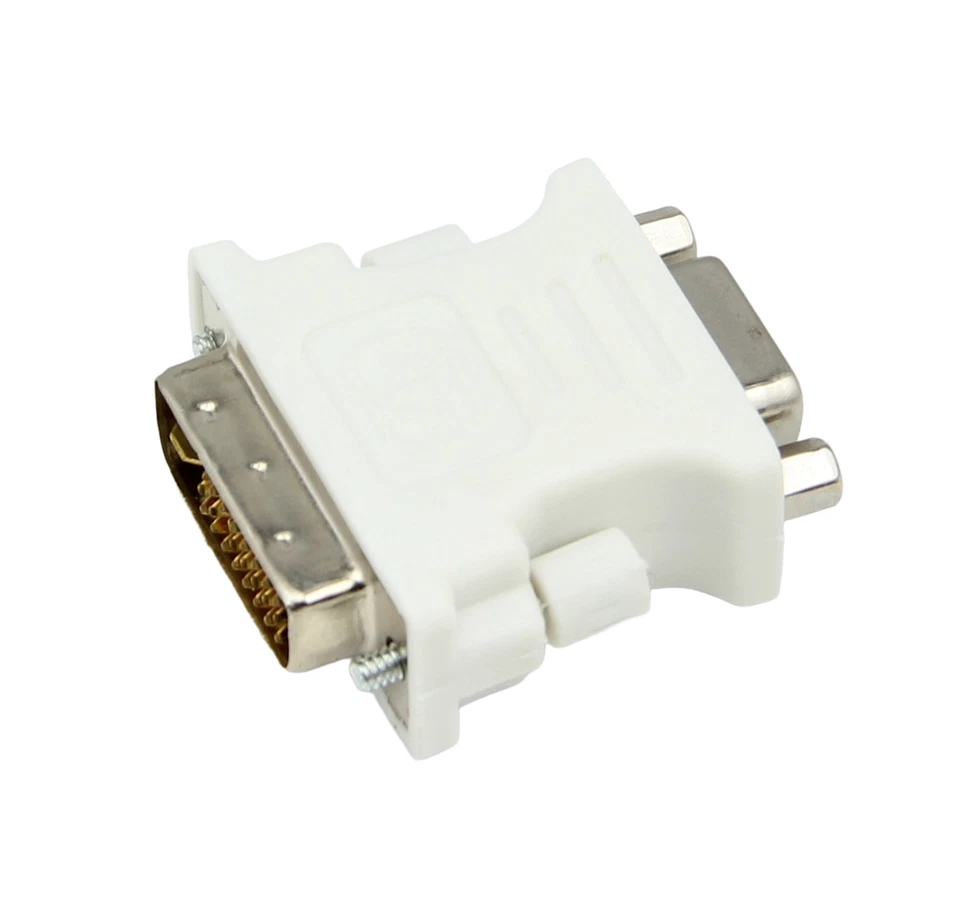 8Pcs Value DVI-I Male to VGA 15-Pin Female Adapter for Old Monitor Projector KVM - Image 3 of 4