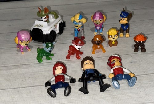 Paw Patrol Lot Ryder Tuck Neon Zuma Marshall Rocky Tracker Skye Chase Rubble +
