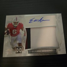 2023 Leaf Trinity Football ELIJAH HIGGINS PLATINUM Rookie Patch Auto RPA 06/25