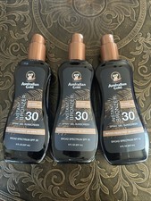 Australian Gold Instant Bronzer SPF 30 Spray Gel Sunscreen 8 oz. X3