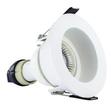 Image of Downlight White Evofire IP65 Fire Rated GU10 Baffled Matt For 70mm Cut Outs