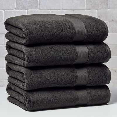 Better Homes & Gardens Signature Soft Solid Cotton 4 Piece Bath Bath Towel Set