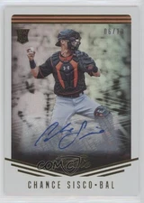 2018 Panini Chronicles Studio Signatures Gold /10 Chance Sisco #1 Rookie Auto RC