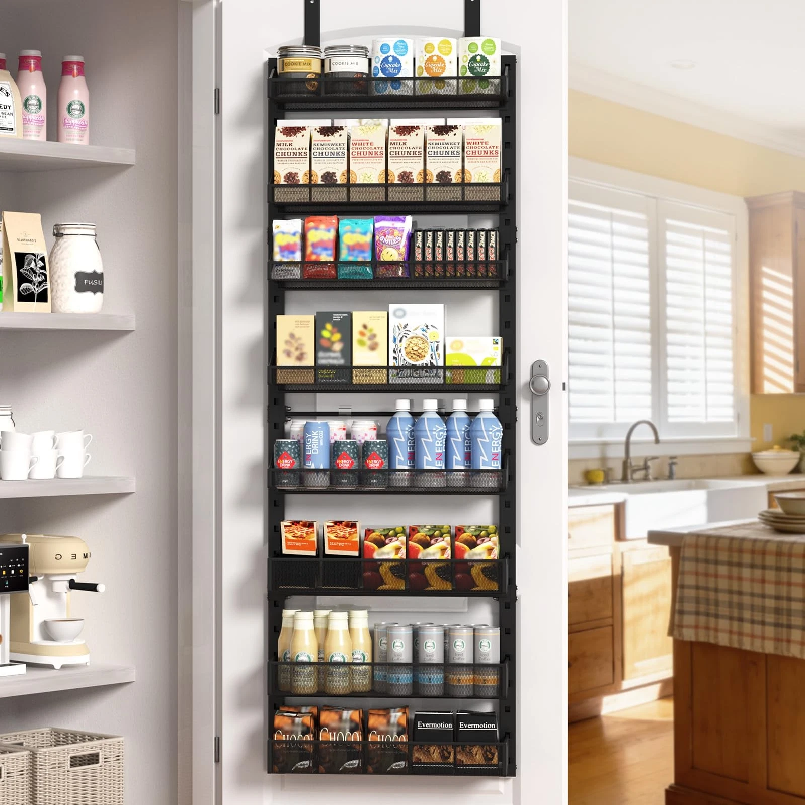 8-Tier Over the door Spice Rack Organizer, Large Heavy Duty Metal Wall Mount ...
Opens in a new wind